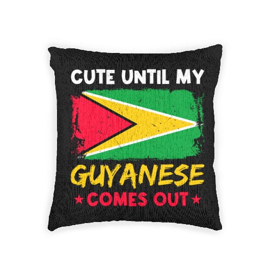 Guyana Pride Guyanese Roots Georgetown Love Woven Pillows
