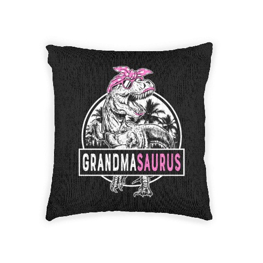 Grandmasaurus Fun Grandmasaurus Mother's Day 1BK8 Woven Pillows