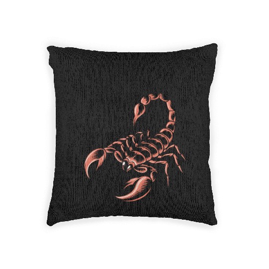 Funny Scorpio Zodiac Quote Woven Pillows