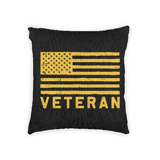Proud US Army Veteran Woven Pillows