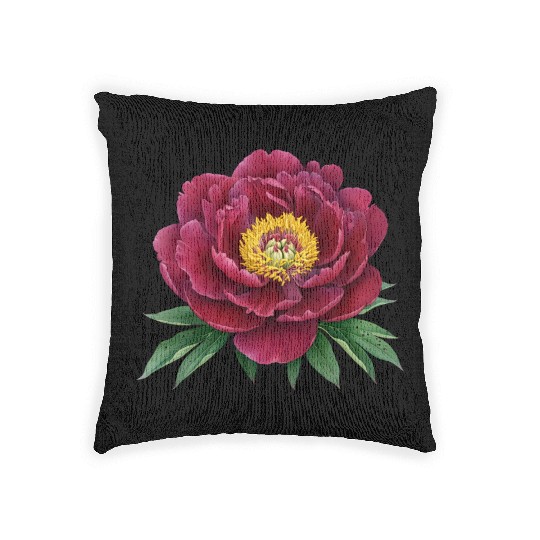 Lonely Flower Woven Pillows