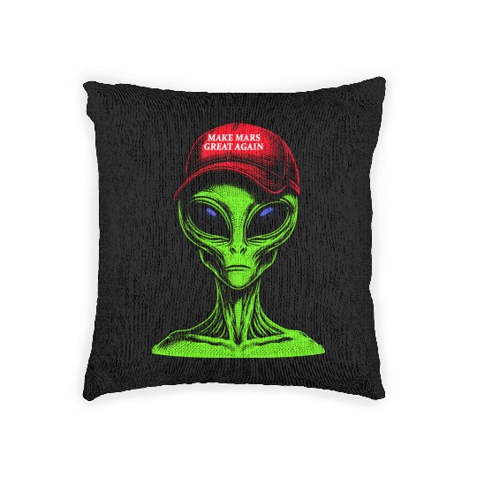 Make Mars Great Again Woven Pillows