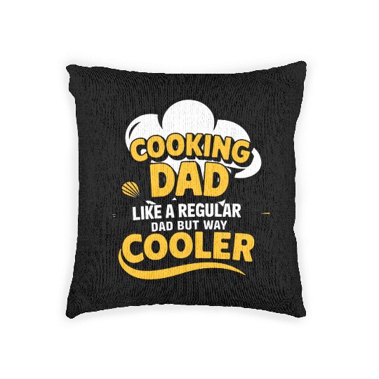 quotes cooking dad Woven Pillows