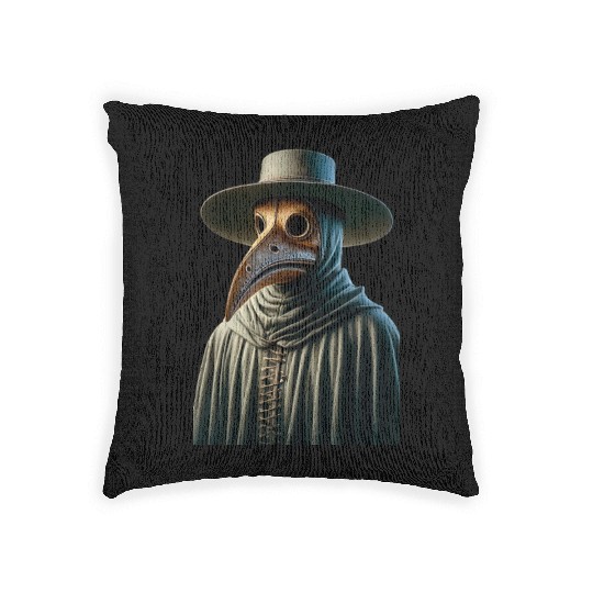Plague Doctor Woven Pillows
