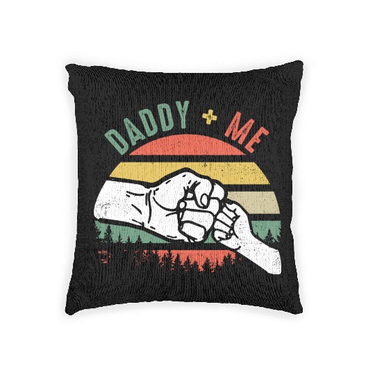 Love Daddy and Me Woven Pillows