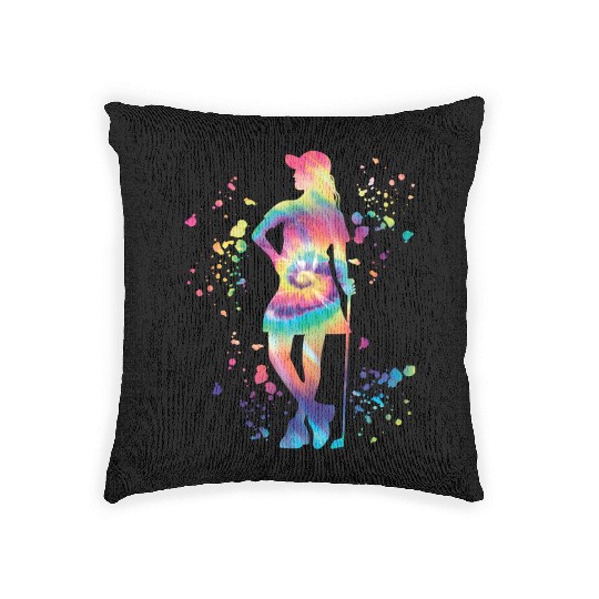Golfer Colorsplash Kids Miniature Golf Woven Pillows