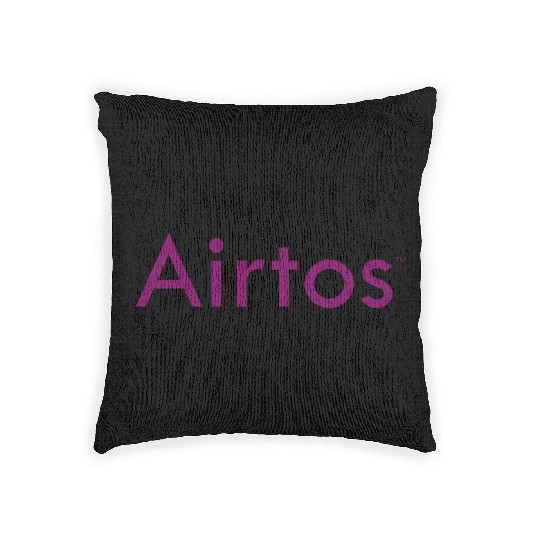 AT TEXT VIOLET Woven Pillows