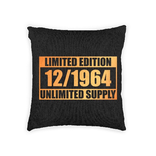 60th birthday Limited Edition - ꝏ Supply 12/1964 Woven Pillows