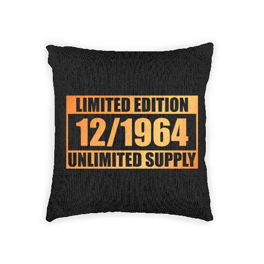60th birthday Limited Edition - ꝏ Supply 12/1964 Woven Pillows