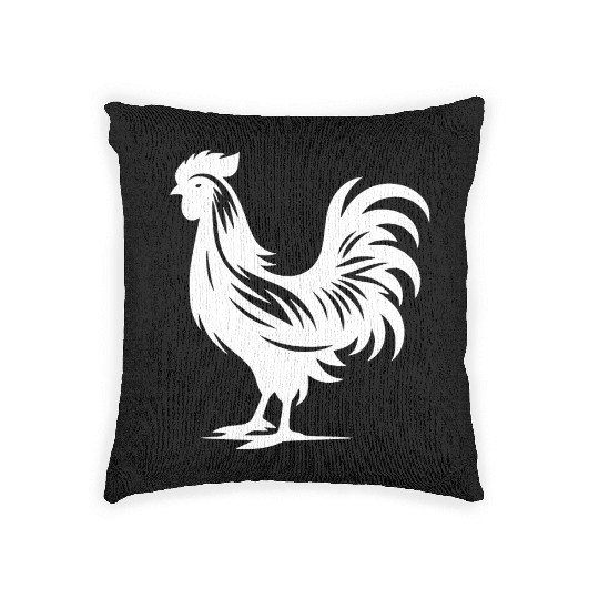 Cute Cock Pedigree Cock Large Plumage Woven Pillows