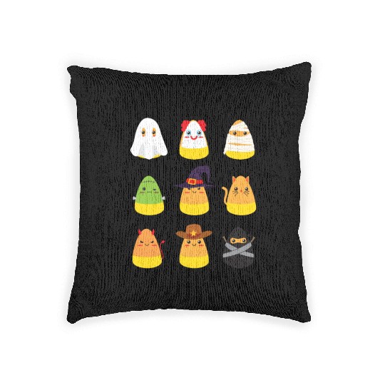 Maybe Candy Corn Doesnt Like You Either Candy Corn Woven Pillows
