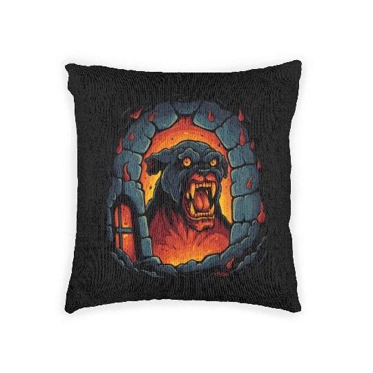 Hellhound: Dog of the Hell Dungeon Woven Pillows
