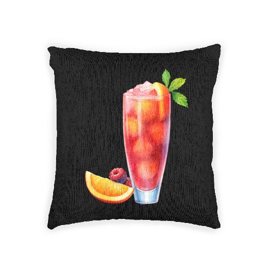 Berry Citrus Cocktail Woven Pillows