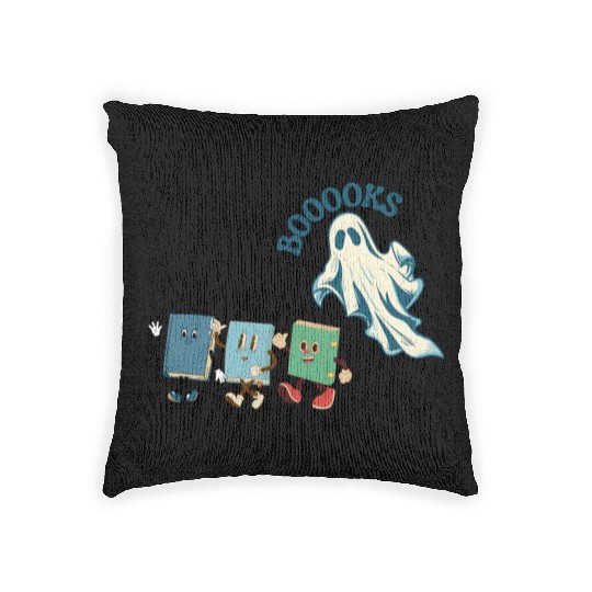 Ghost and Booooks! Woven Pillows