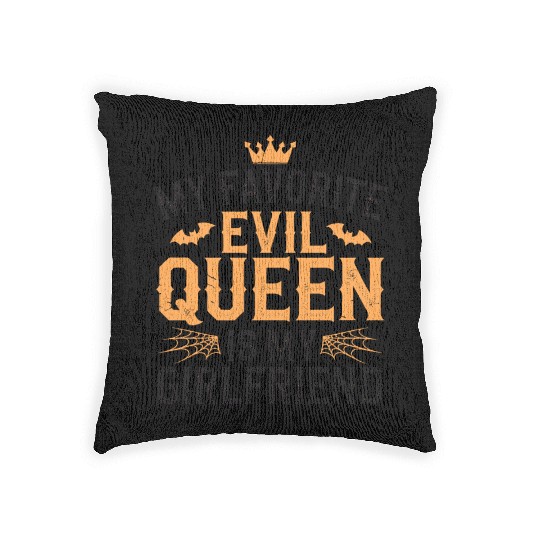 My Favorite Evil Queen Is My Girlfriend Woven Pillows