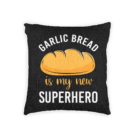 Bakery Baker Humor Food Lover Garlic Bread Woven Pillows