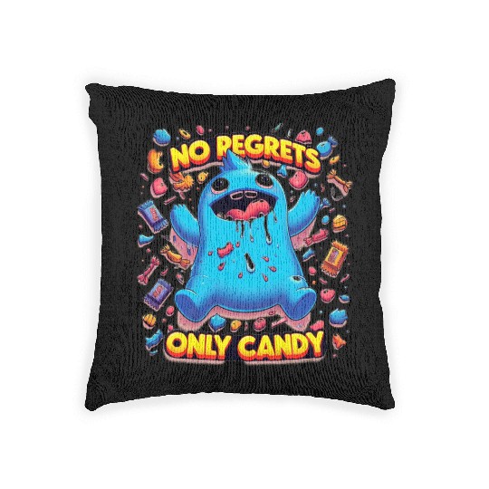 No Regrets Only Candy Woven Pillows