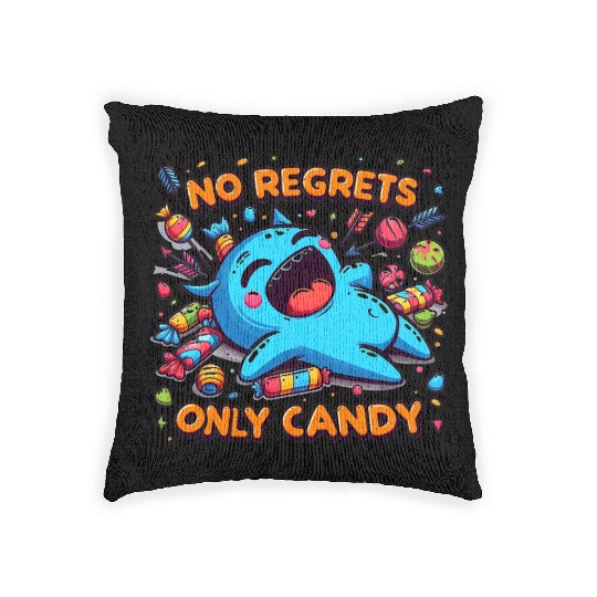 Disneyland No Regrets Only Candy Woven Pillows