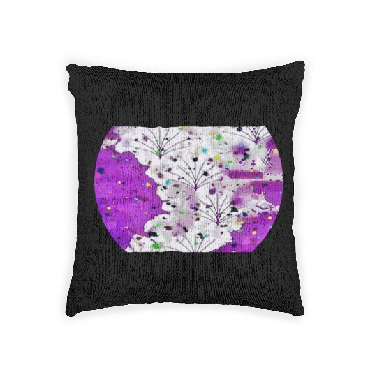 Purple Stream Woven Pillows