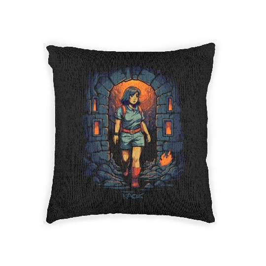 Explore the Dungeon with Dora Woven Pillows