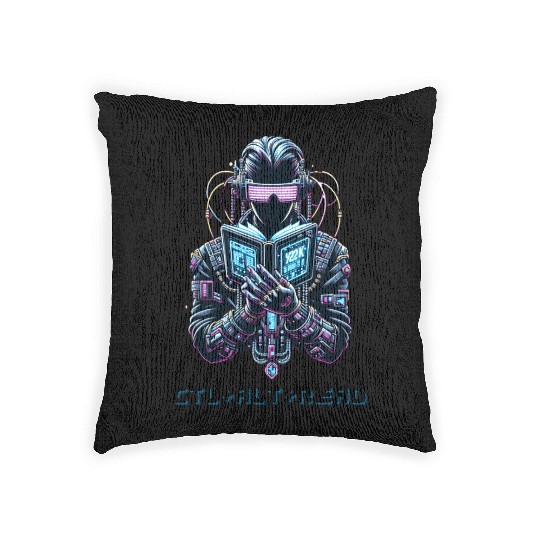 Ctl+ Alt + Read Y2K Reading Book Lover Gift Woven Pillows