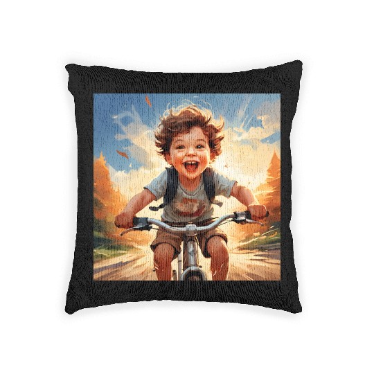 Joyful Rides Woven Pillows