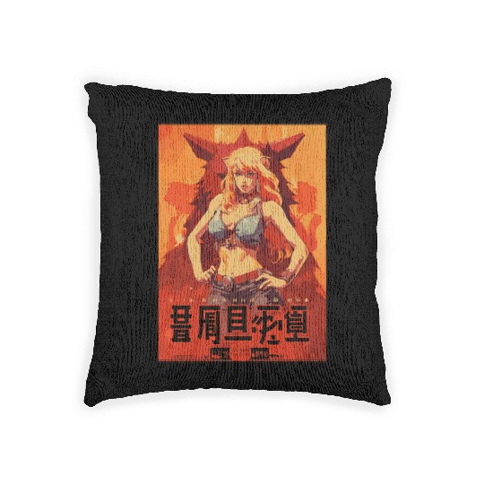 Parody Japanese Fake Movie – Cat Girl Action Woven Pillows