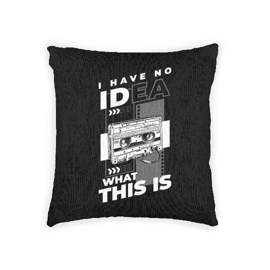 Music Cassette Tape Year Legendary Hits Woven Pillows