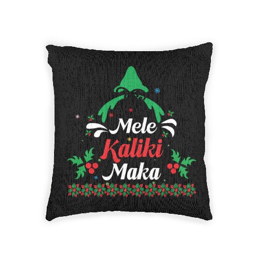 Mele Kalikimaka Woven Pillows For Women Hawaiian Hawaii Chri