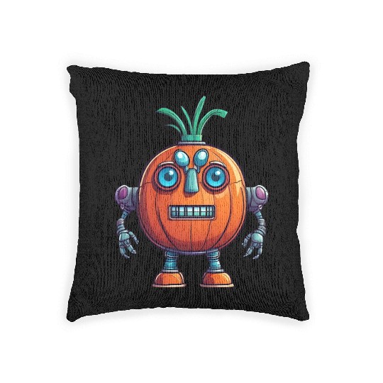 Robot Onion Woven Pillows