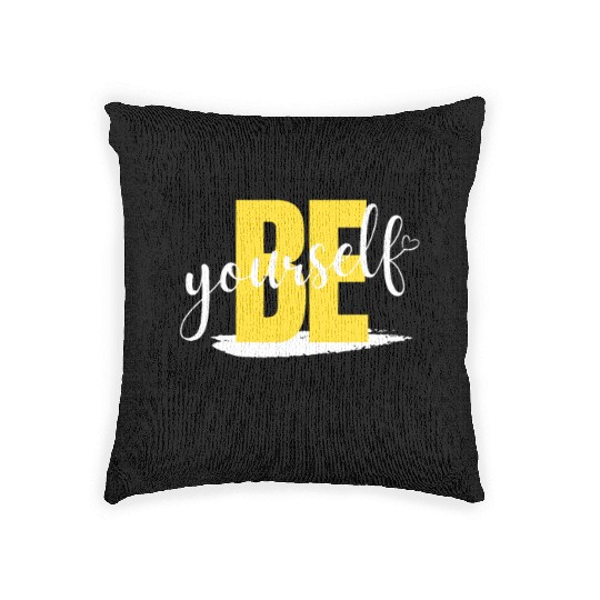 Be Yourself Woven Pillows