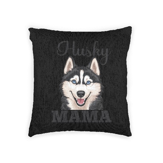 Husky Lover Design Dog Owner Woven Pillows