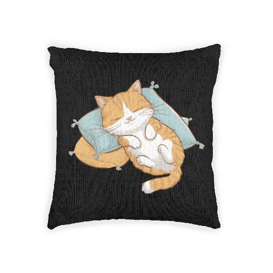 Cozy Cat Nap Woven Pillows