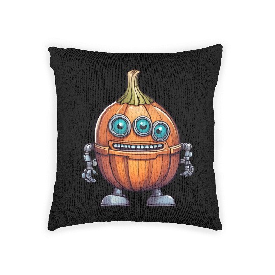 Robot Onion Woven Pillows