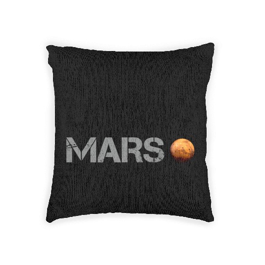 Occupy Mars Planet Space Explor Rocket Science Woven Pillows
