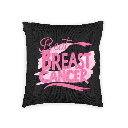 Beat Breast Cancer, Together We Fight Breast Cance Woven Pillows