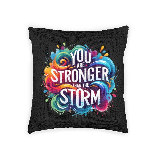 Wellness Collection - Stronger Than the Storm Woven Pillows