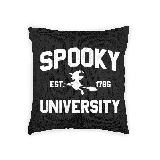 Spooky University Established 1786 Witch U Spookys Woven Pillows