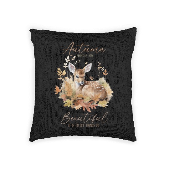 Autumn Grace - Letting Go with the Seasons Woven Pillows