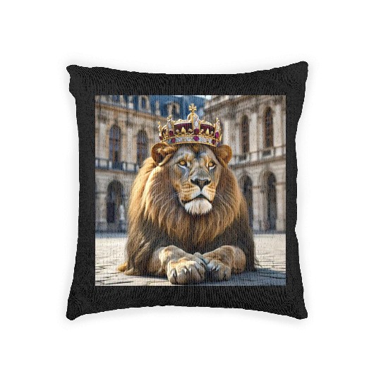 The Lion Woven Pillows