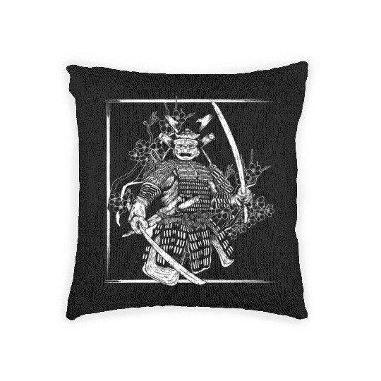 Kanji Japan Katana Sword Ninja Samurai Woven Pillows