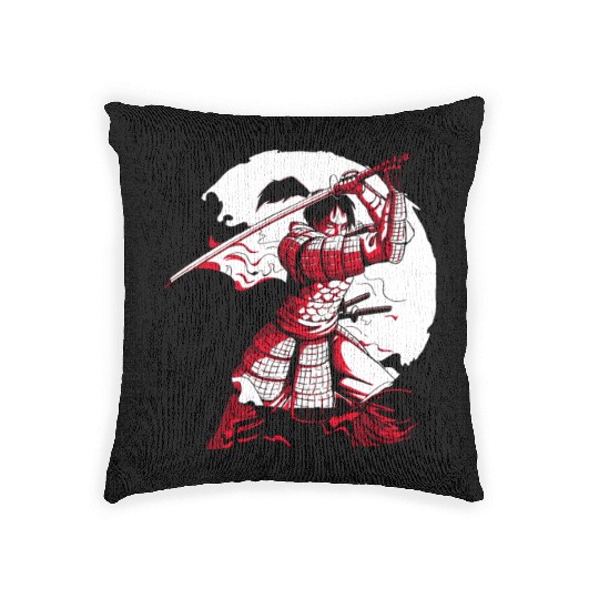 Kanji Japan Katana Sword Ninja Samurai Woven Pillows