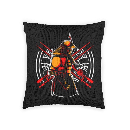 Kanji Japan Katana Sword Ninja Samurai Woven Pillows