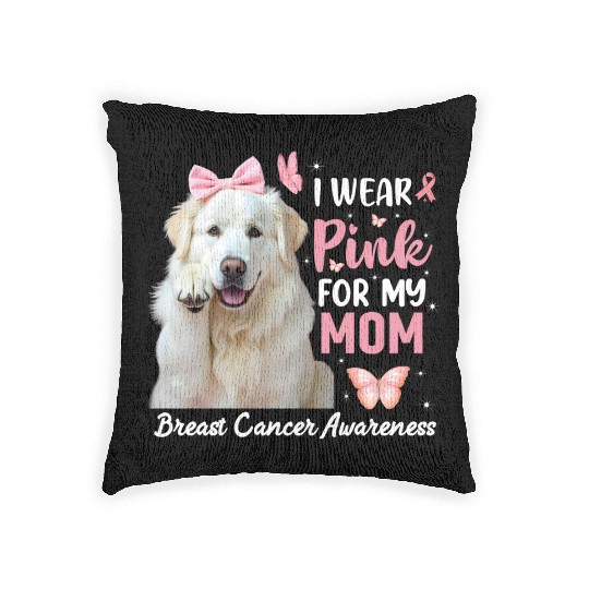I wear Pink Great Pyrenees Woven Pillows