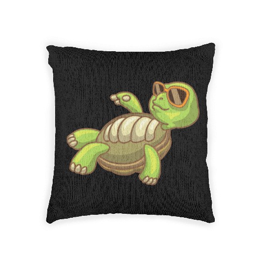 Sea Turtle Ocean Beach Relaxing Turtle Woven Pillows