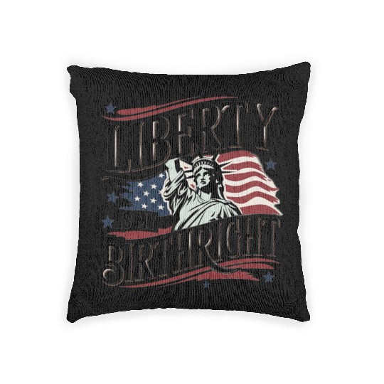 Liberty is My Birthright – Elegant Freedom Design Woven Pillows