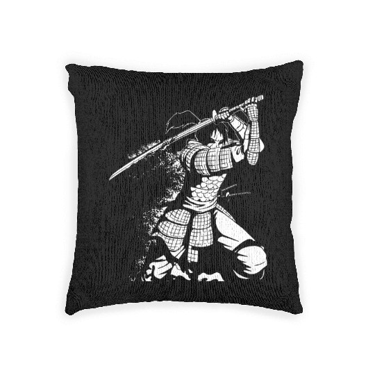 Kanji Japan Katana Sword Ninja Samurai Woven Pillows