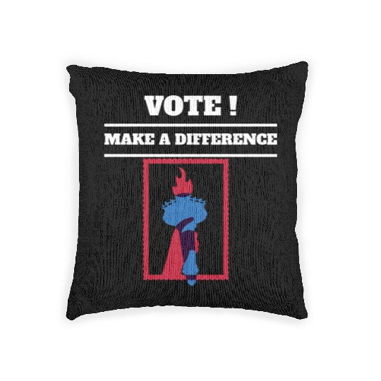 Vote For Liberty and Freedom Woven Pillows