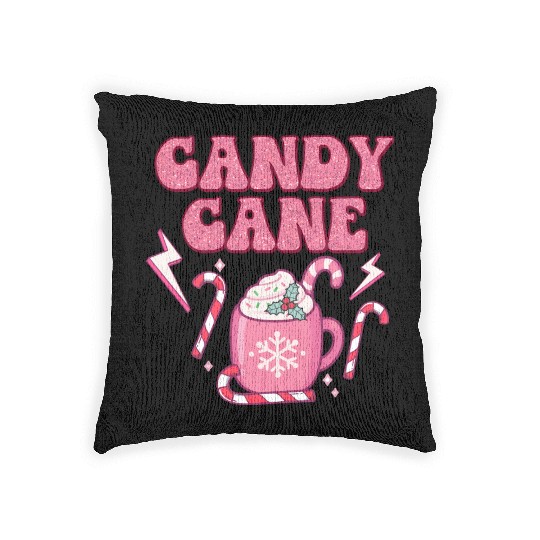 Christmas Candy Cane Santa Xmas kids Women Men Woven Pillows