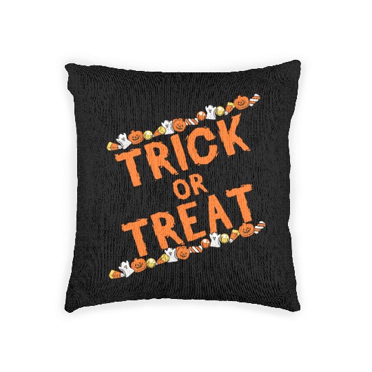 Trick or Treat Tees Woven Pillows| halloween